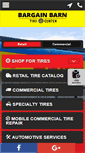 Mobile Screenshot of bargainbarntirecenter.com